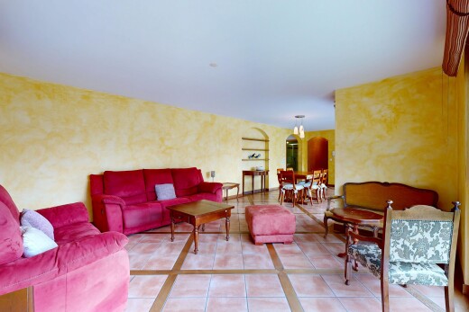 view of tiled living room