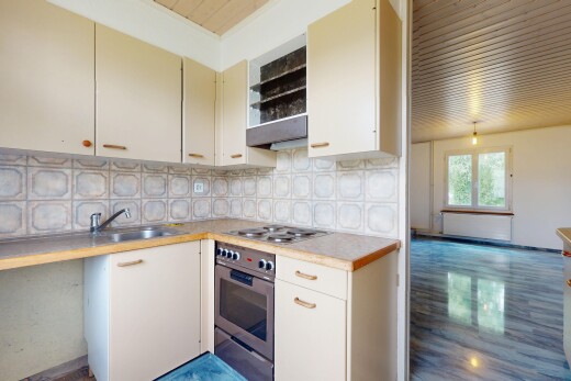 küche mit ofen, herd, natürliches licht, natural light, und waschbecken