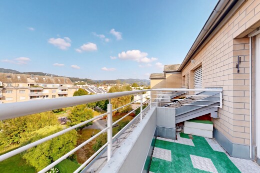 balkon mit balkon, from property, day time, und view focus
