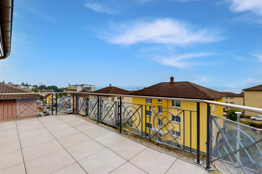 terrasse mit day time, terrasse, residential view, wohngebietblick, und from property
