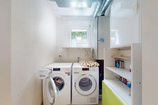 wäschekammer mit wäscherei, tumbler, natürliches licht, natural light, und inside property