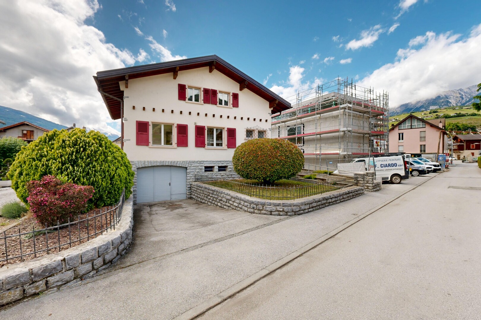 view of home featuring an attached garage