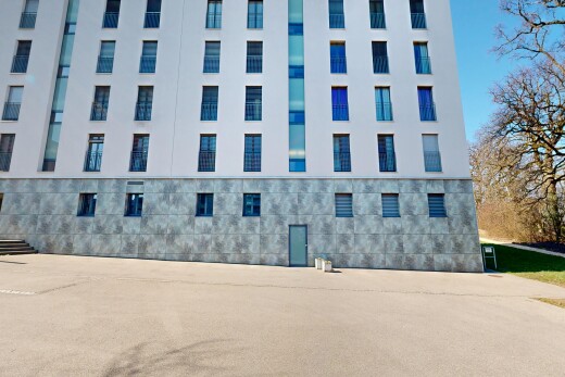 extérieur du bâtiment avec vue sur le complexe d'appartements, apartment complex view, et day time