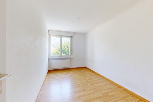 leerer raum mit natürliches licht, wood finish floor, holzfußboden, kühler, und baseboards wall