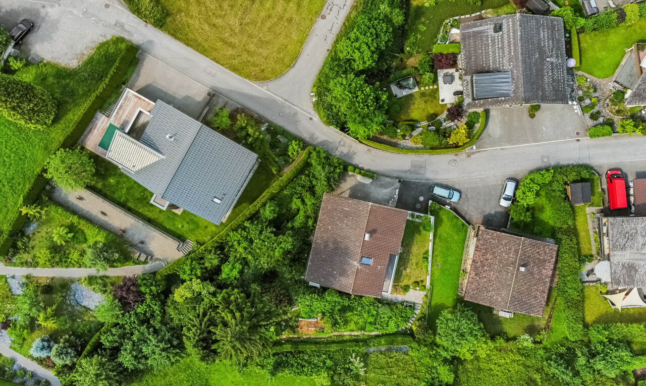 lage auf der karte mit aerial map