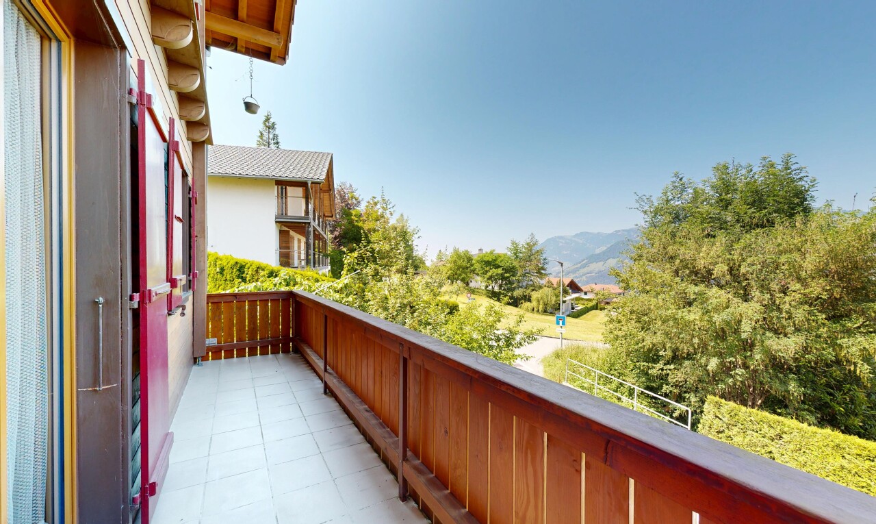 balkon mit balkon, view focus, from property, und day time