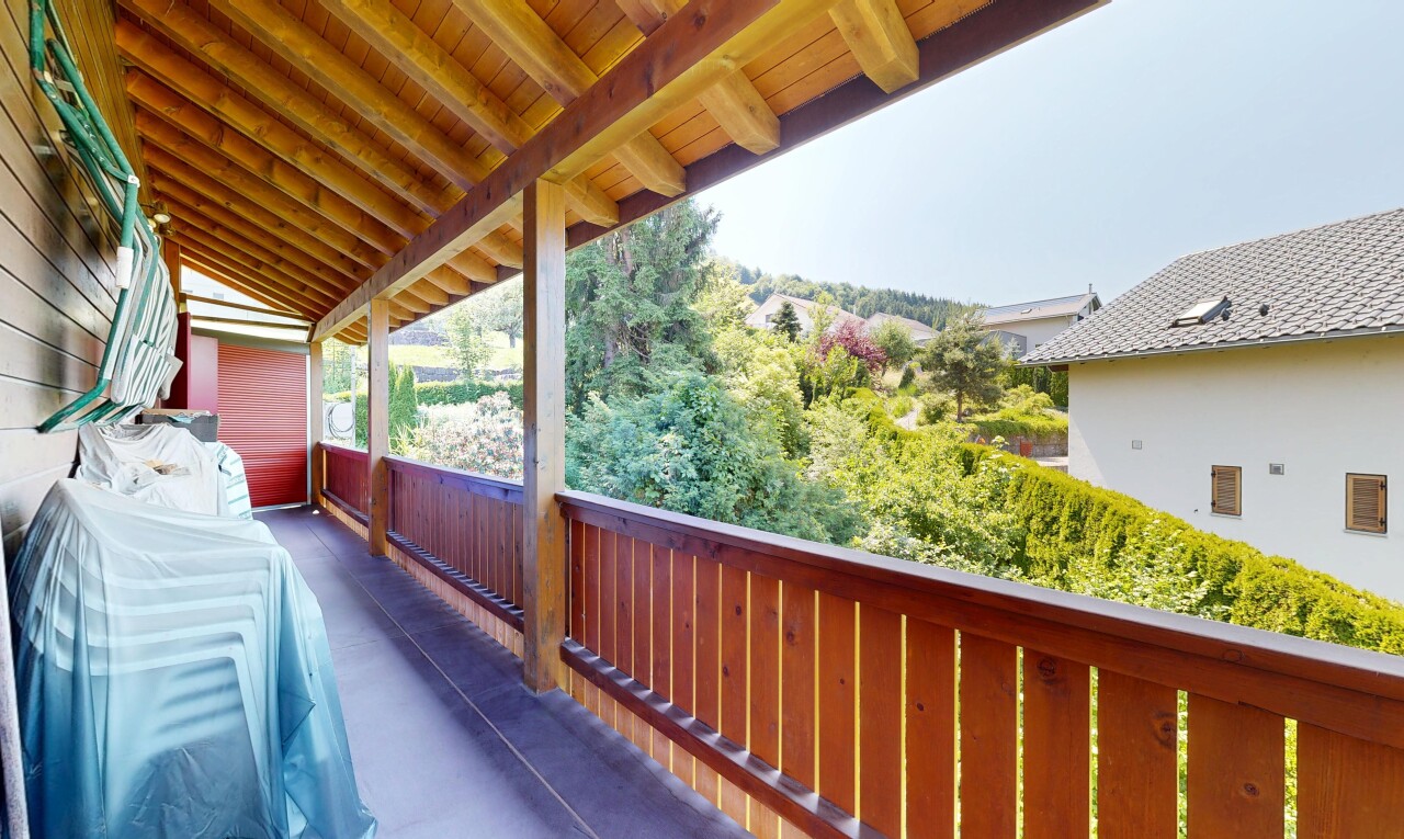 balkon mit balkon, from property, und view focus