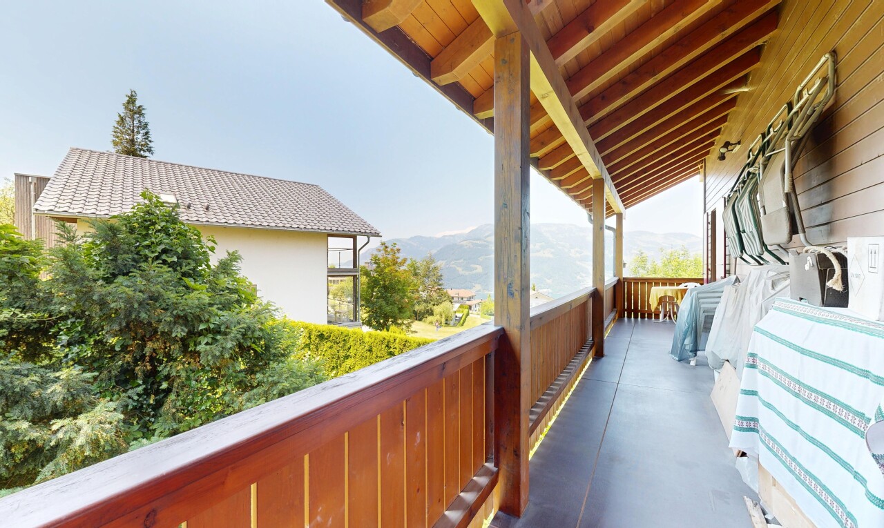 balkon mit balkon, from property, und view focus