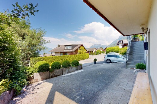 terrasse mit treppen, day time, from property, und view focus