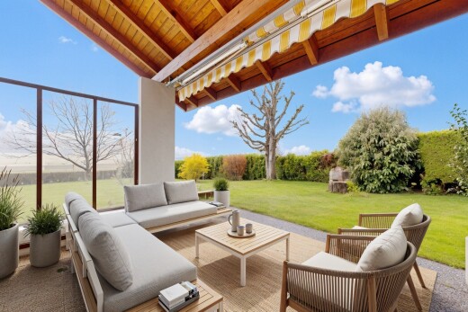 terrace featuring an outdoor hangout area and a patio area