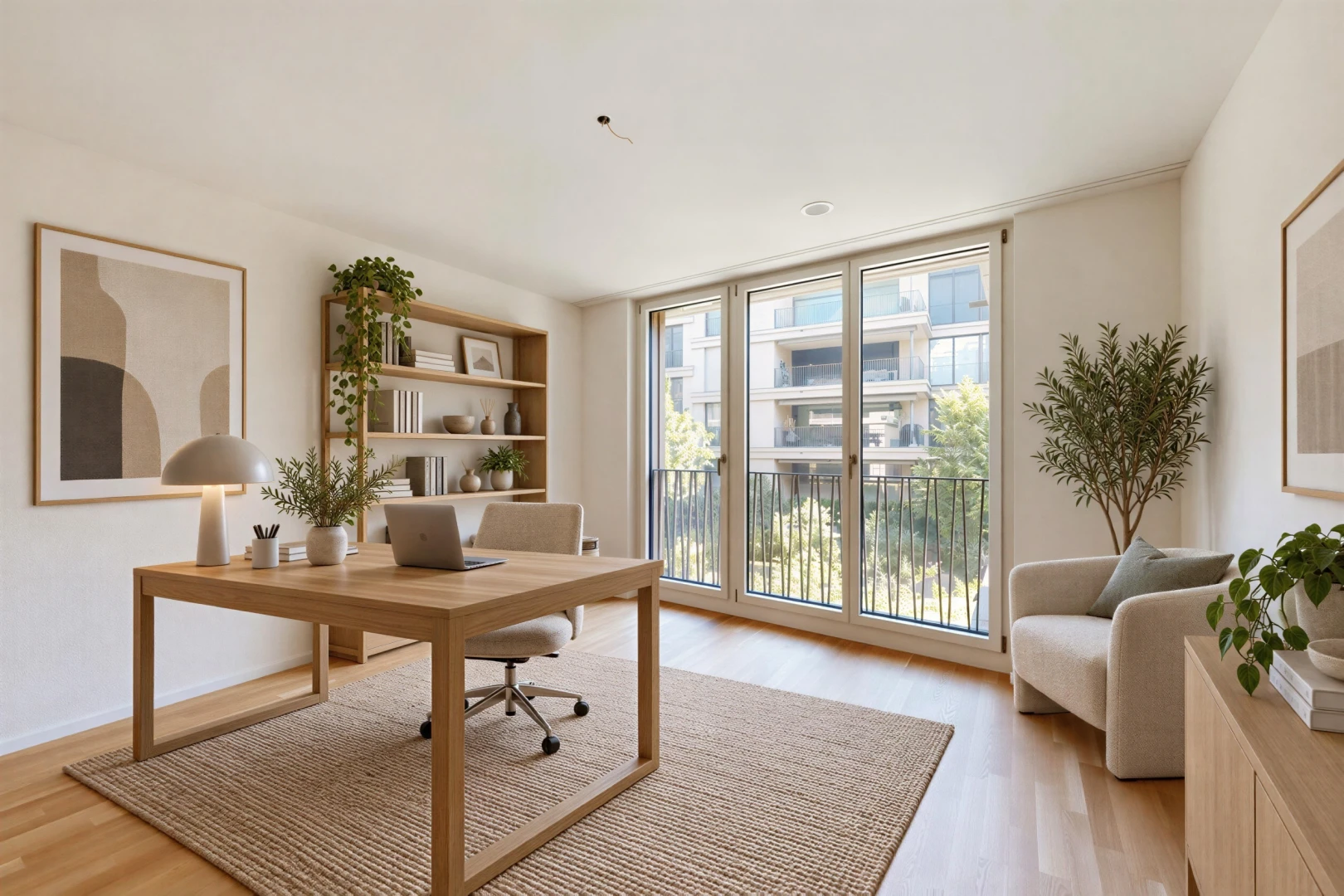 pièce vide avec inside property, cloison sèche, drywall, sol en finition bois, et wood finish floor