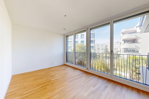 empty room with light wood-style floors