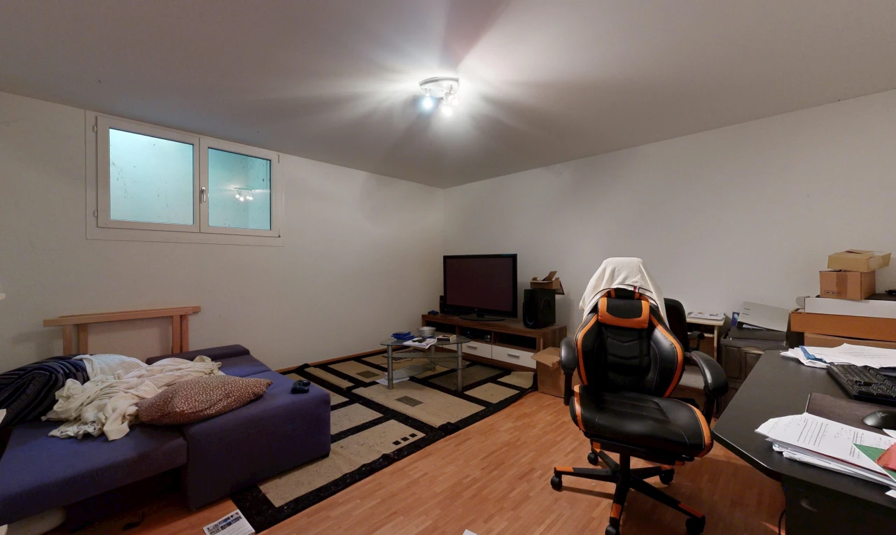 office area featuring light wood-style flooring