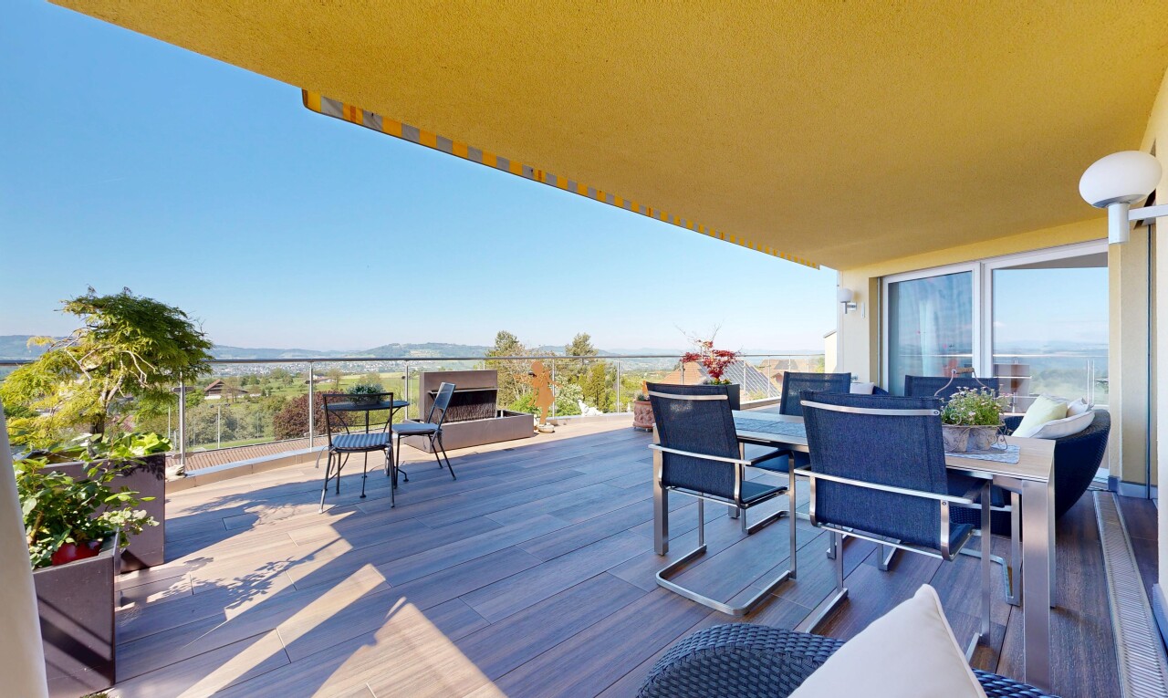 terrasse avec coin repas extérieur, from property, day time, et terrasse