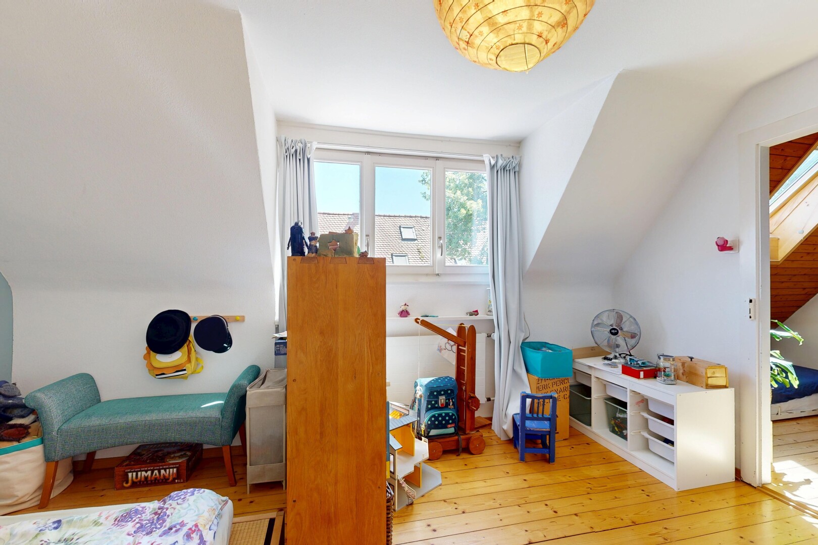 room / bedroom featuring light wood-type flooring