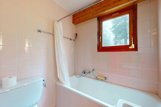 bad mit tile tub, tile shower, inside property, natürliches licht, und natural light