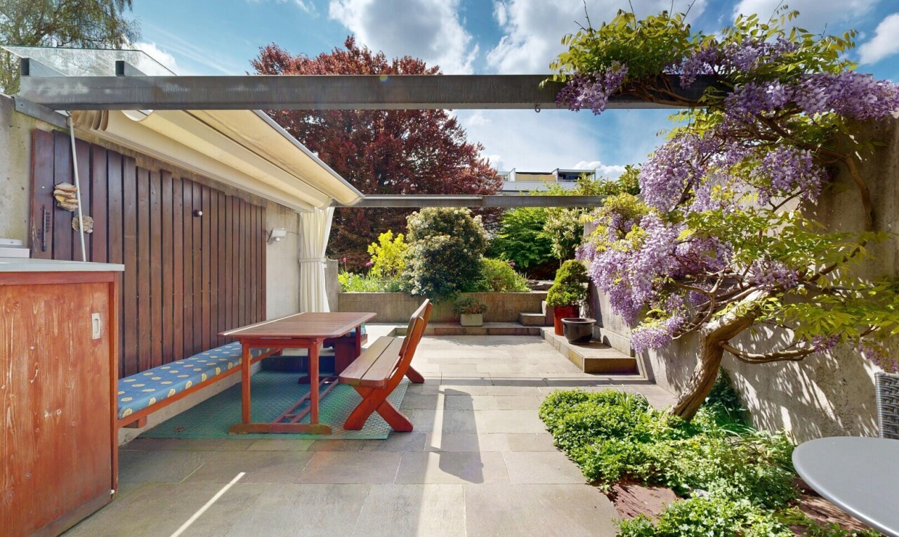 terrasse mit day time, terrasse, und from property