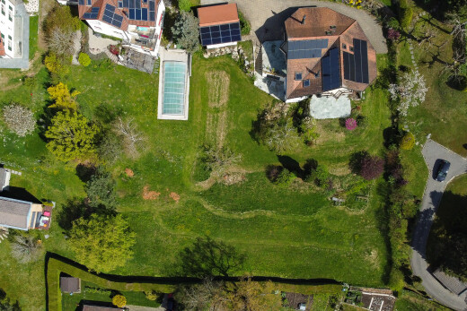 lage auf der karte mit aerial map