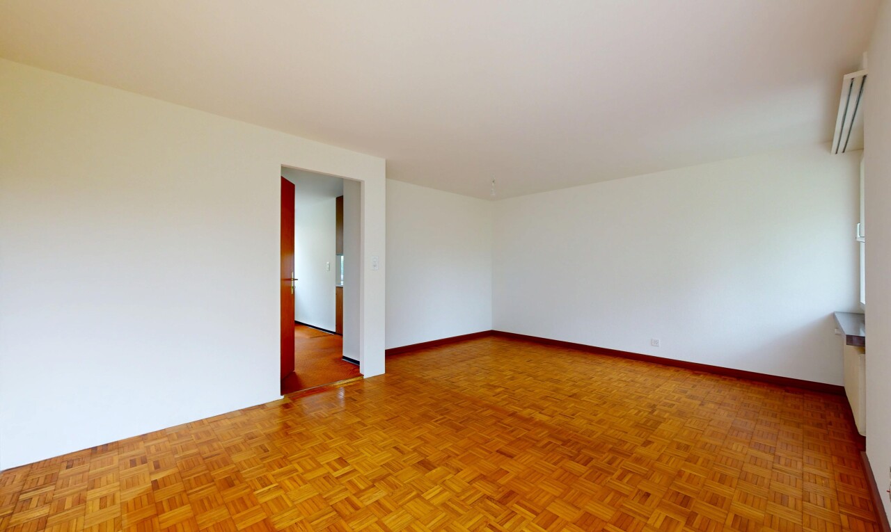 leerer raum mit inside property, drywall, gipskartonwand, parquet floor, und wood finish floor
