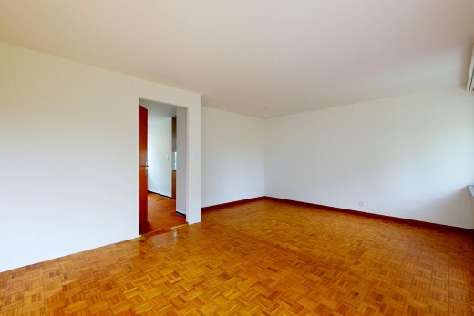 leerer raum mit inside property, drywall, gipskartonwand, parquet floor, und wood finish floor