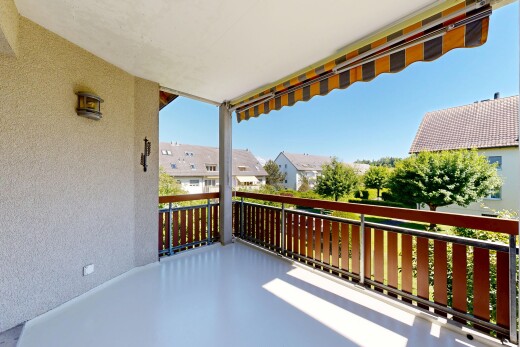 balkon mit from property, day time, wohngebietblick, und residential view