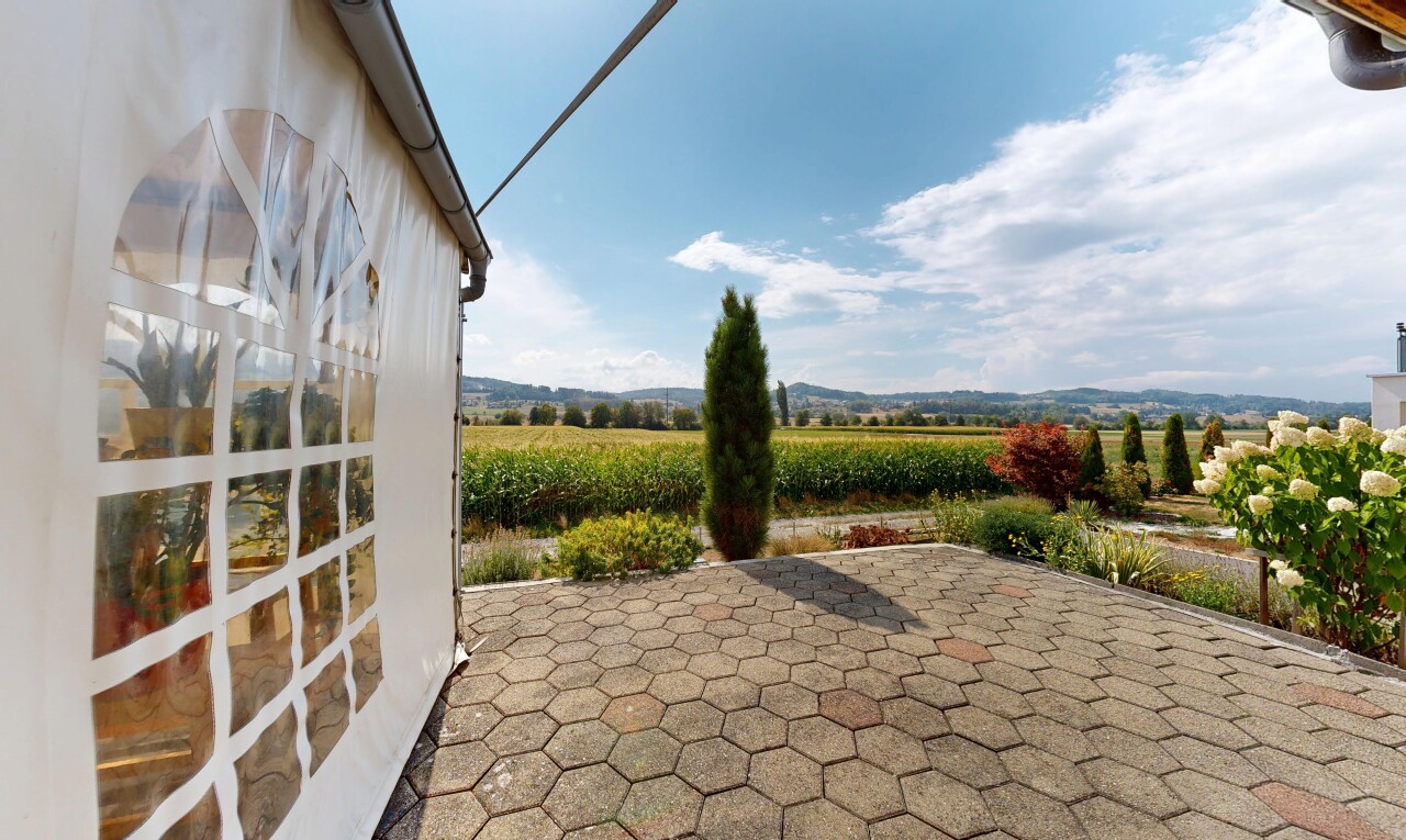 terrasse mit from property, rural view, ländliche aussicht, view focus, und terrasse