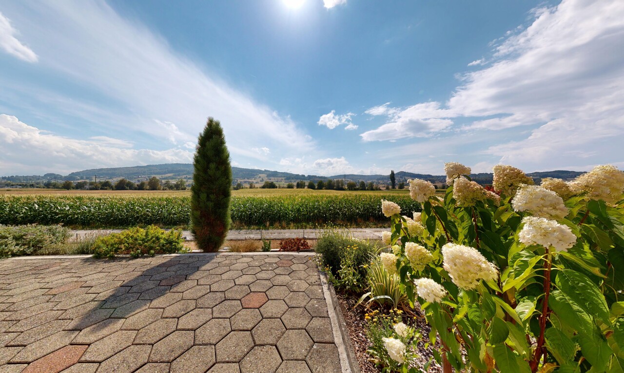 garten mit day time, from property, rural view, und ländliche aussicht