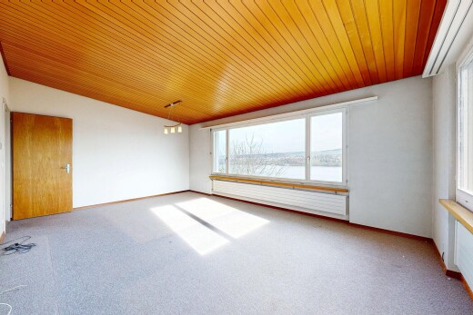 leerer raum mit holzdecke, wood ceiling, natürliches licht, natural light, und inside property
