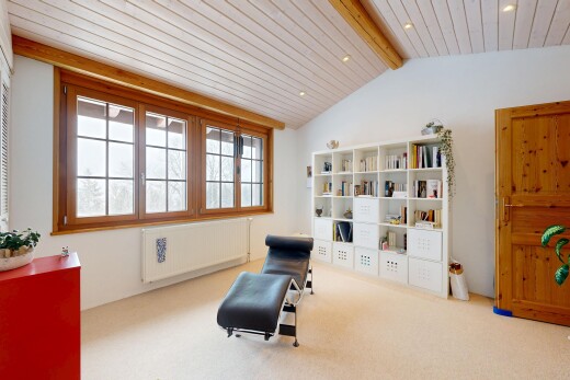 büro mit kühler, drywall, gipskartonwand, vaulted ceiling, und dachschräge