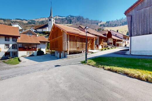 façade avec vue sur la montagne et vue résidentielle