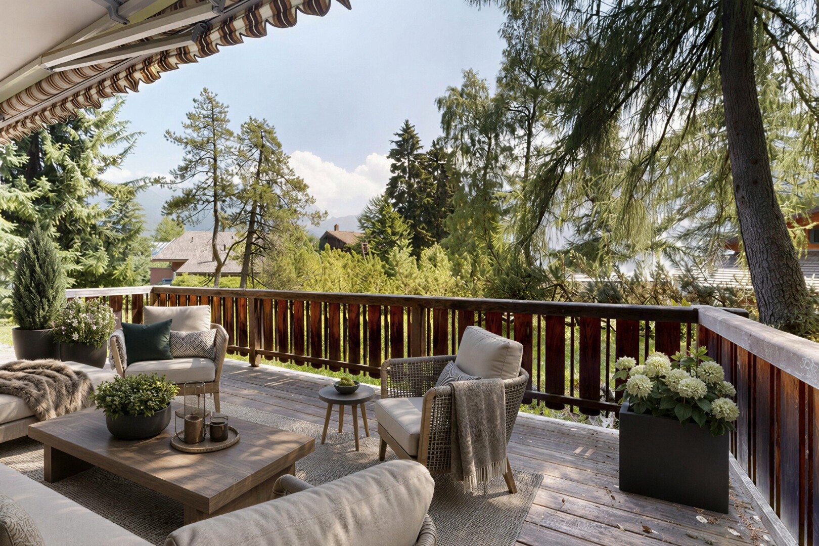 terrasse avec terrasse, from property, et day time