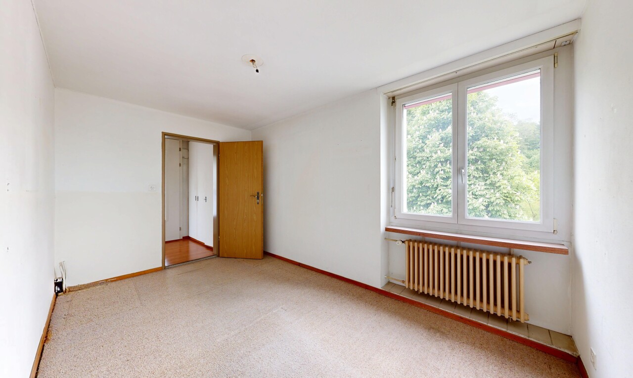 pièce vide avec radiateur, drywall, cloison sèche, carpet, et moquette