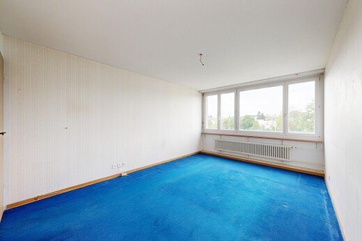 leerer raum mit kühler, inside property, natürliches licht, natural light, und teppich