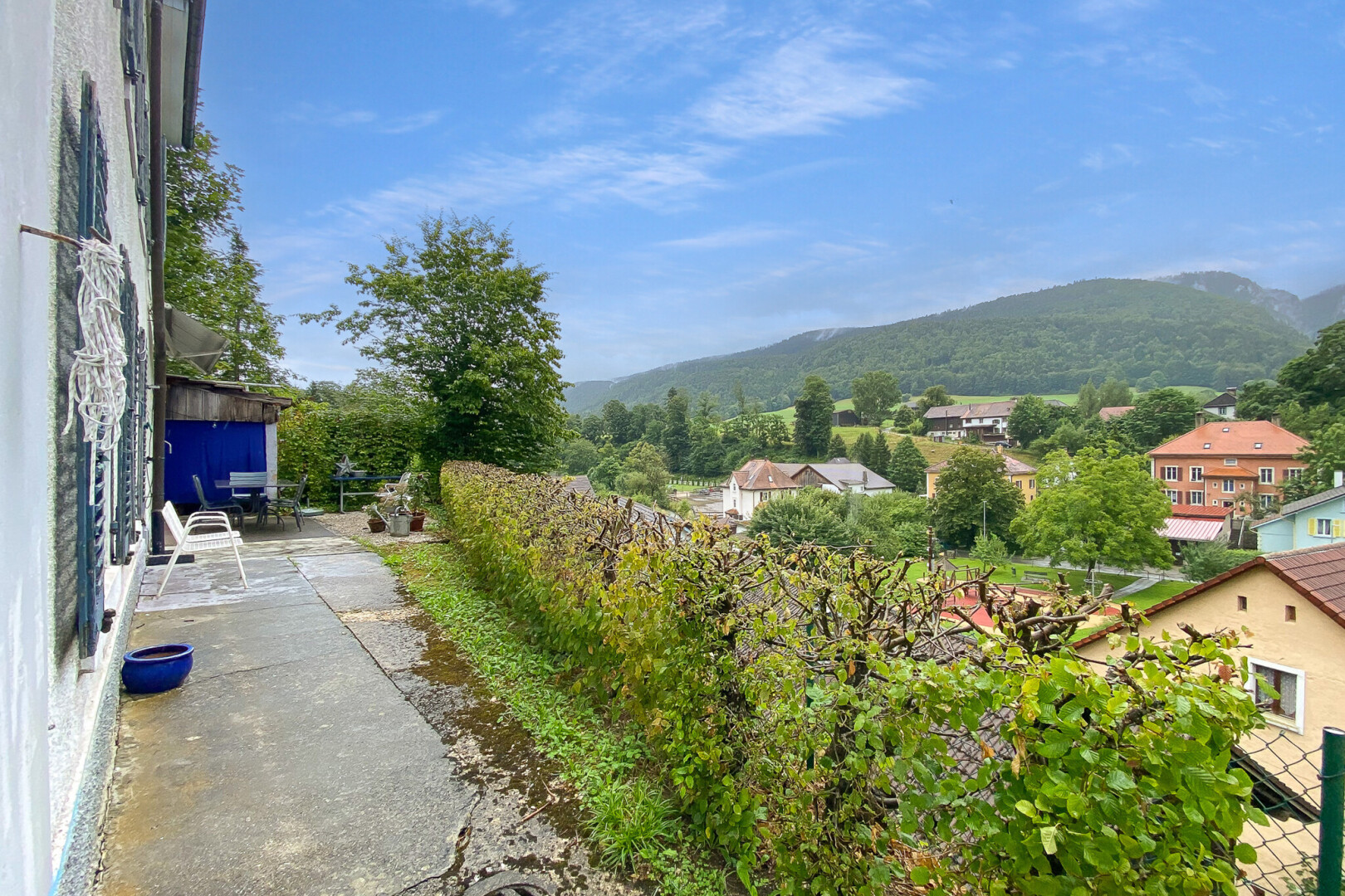 view of mountain background