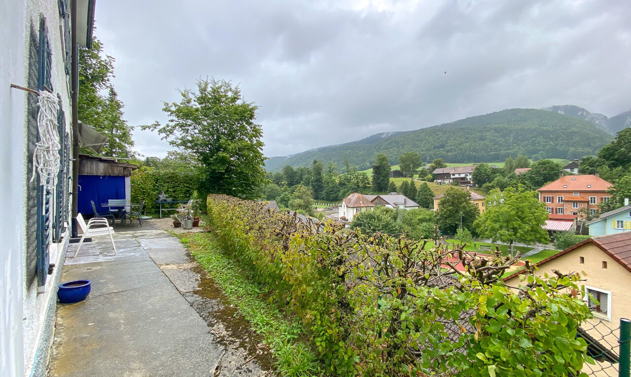 vue sur la montagne avec vue sur la montagne, mountain view, from property, et overcast