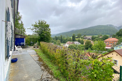 blick auf die berge mit blick auf die berge, mountain view, from property, und overcast