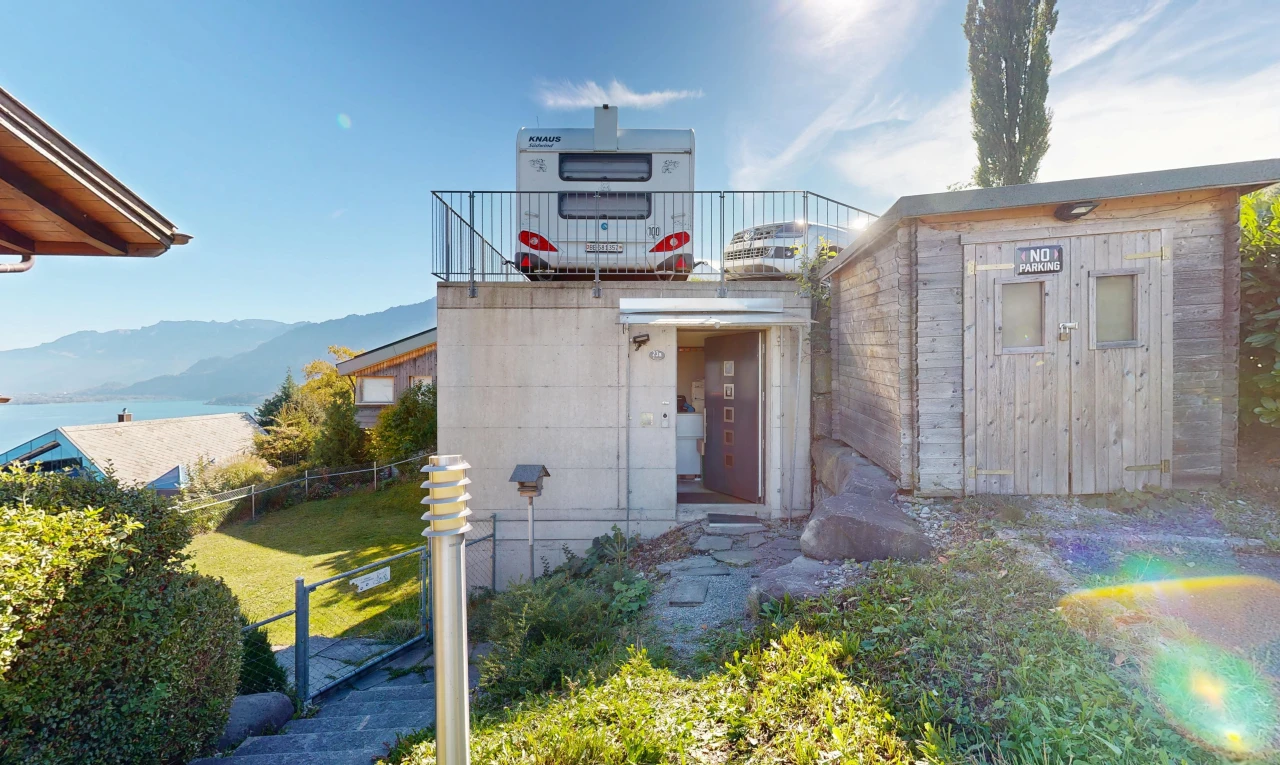 view of property featuring a mountain view