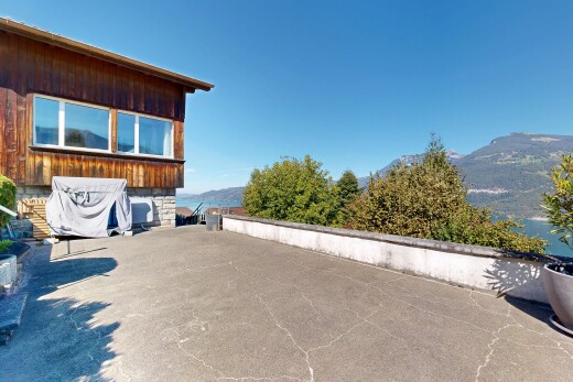 terrasse avec from property, mountain view, vue sur la montagne, et view focus