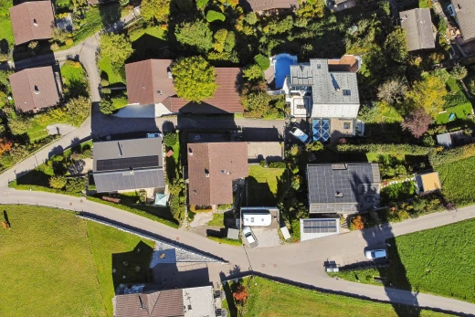 aerial map of property and surrounding area