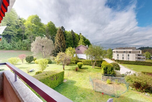 garten mit rasen und from property