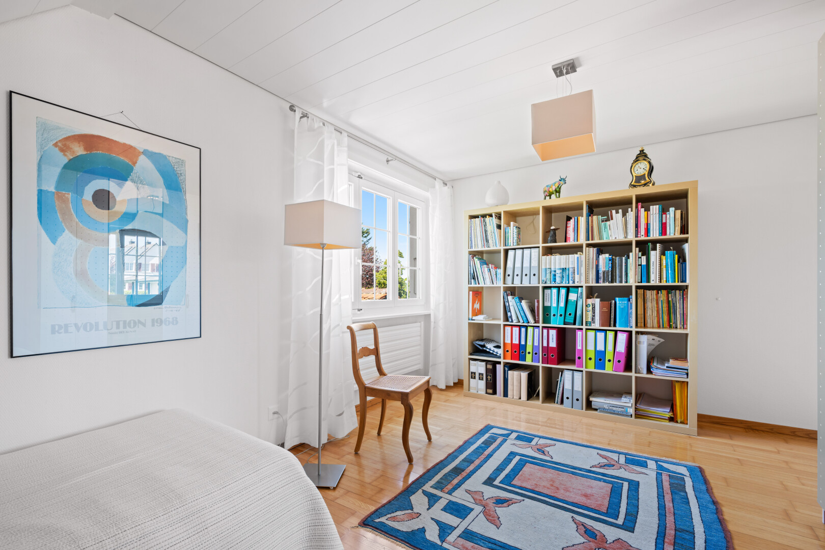 room with light wood-style flooring