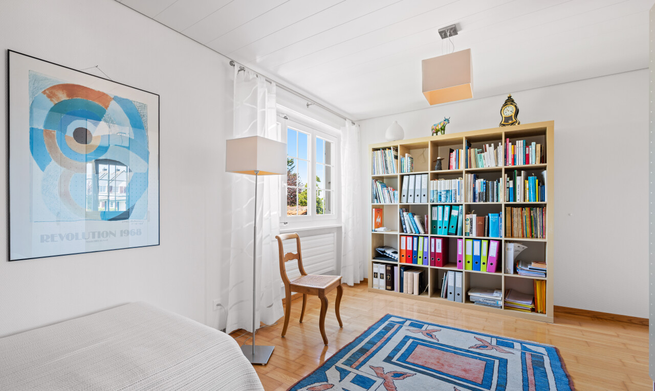 room with light wood-style flooring