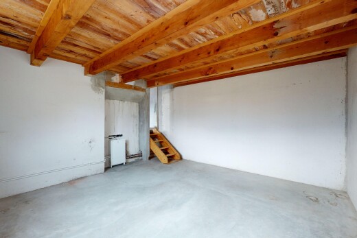 leerer raum mit keller, betonboden, und gipskartonwand