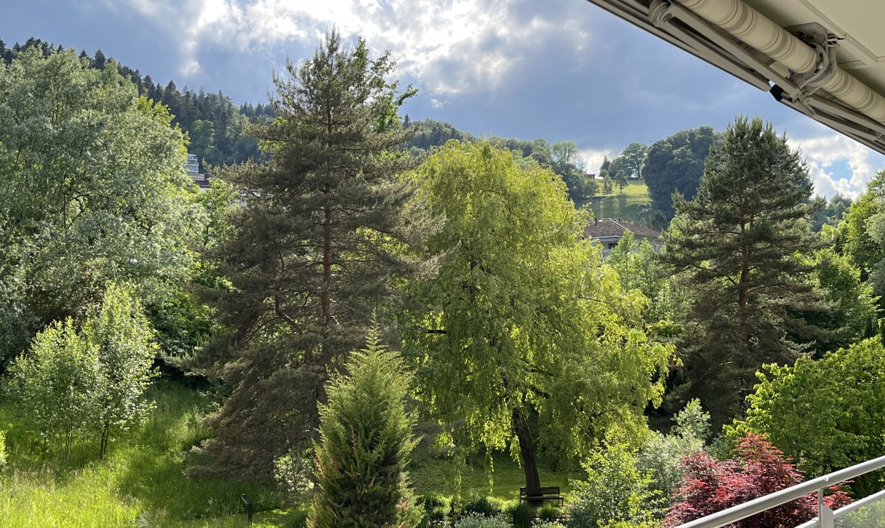 balkon mit from property, day time, forest view, und waldblick