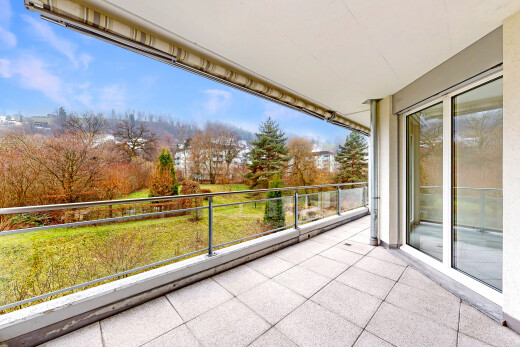 terrasse mit terrasse, day time, from property, und rasen