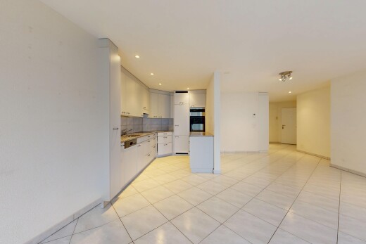 küche mit öffnet sich zum wohnraum, arbeitsplatten, küchenrückwand beim herd, küchenrückwand beim Herd, und gipskartonwand