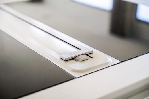 detailed view of electric cooktop