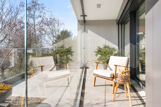 terrace featuring a balcony