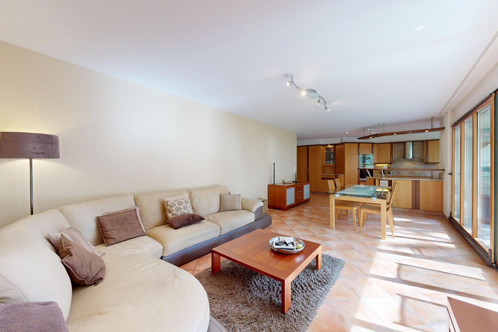 view of living / dining area