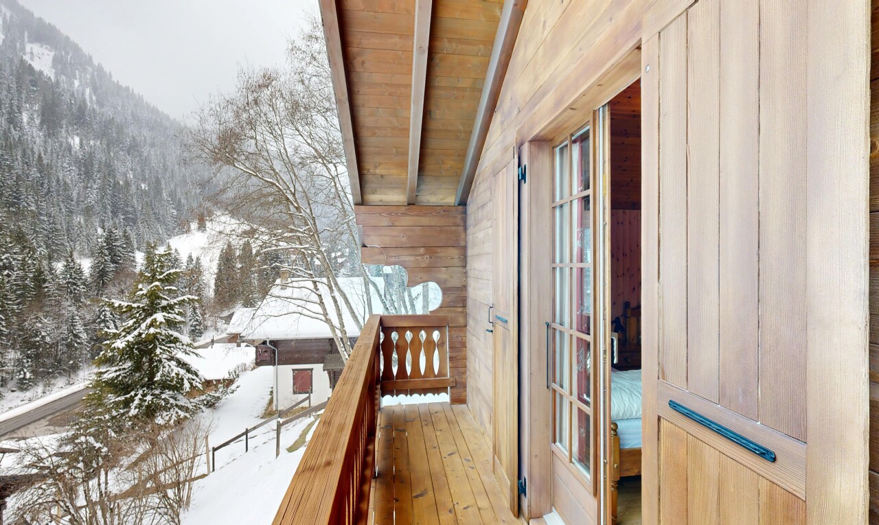 balcon avec balcon, snow, mountain view, vue sur la montagne, et overcast